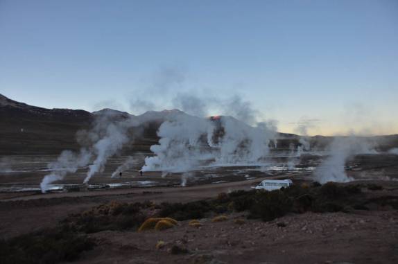 Geisers del Tatio, na região do Atacama, no norte do Chile